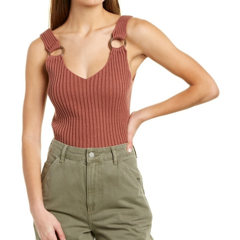 Club Monaco ribbed ring tank